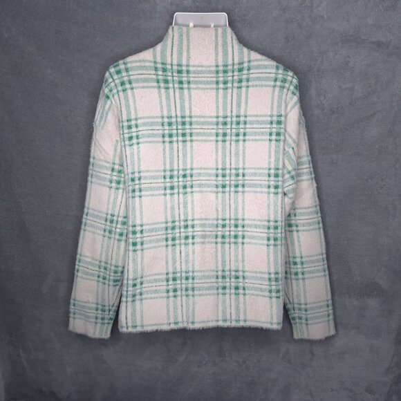 Tahari Womens Plaid High-Neck Sweater XL Long Sleeve Soft Pullover - Picture 3 of 5